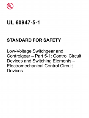 UL 60947-5-1 PDF UL 60947-5-1 PDF
